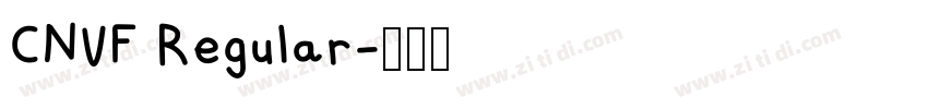 CNVF Regular字体转换
